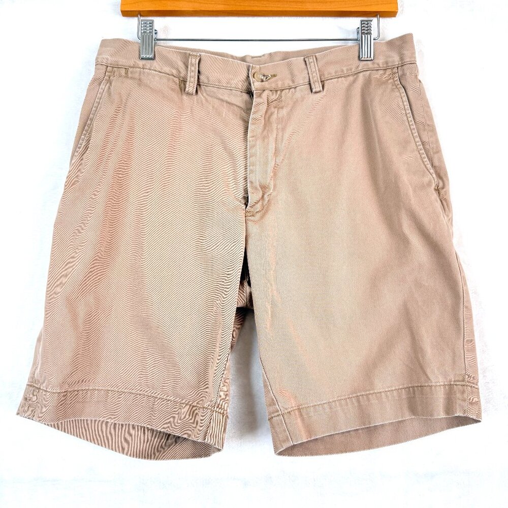Polo Ralph Lauren Classic Fit Preppy Casual Twill 9” Chino Shorts Mens 32 Tan